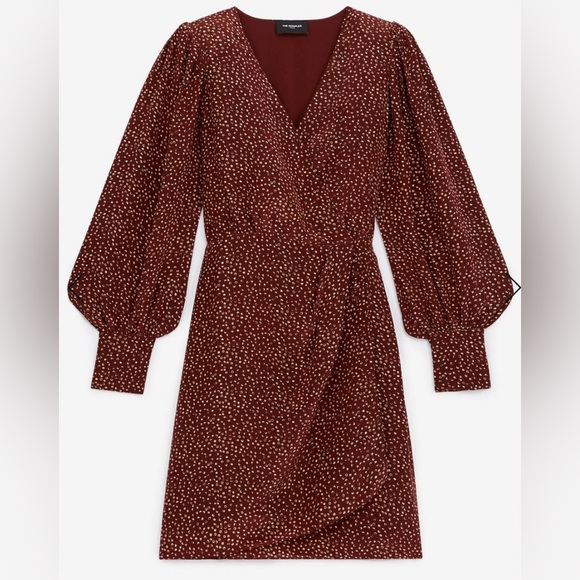 The Kooples Moon Dots Wrap Dress Size 4 (France) US Size XL - Picture 1 of 12